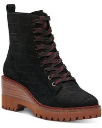 lug wedge booties