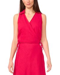 1.STATE - Collared Crossover Cropped Top - Lyst