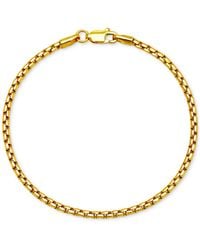Macy's - Rounded Box Link Chain Bracelet 8" - Lyst