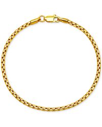 Macy's - Rounded Box Link Chain Bracelet 8" - Lyst
