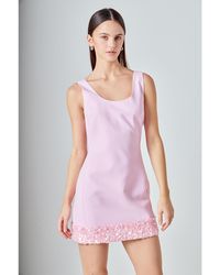 Endless Rose - Sequin Mixed Media Mini Dress - Lyst