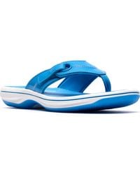 Clarks - Breeze Reyna Flip Flop Flats - Lyst
