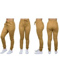 Galaxy By Harvic - Basic Stretch Twill joggers - Lyst