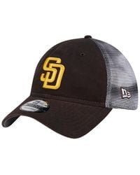 KTZ - San Diego Padres Team Slick Trucker 9twenty Adjustable Hat - Lyst