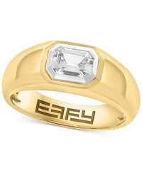 Effy - Effy White Sapphire Bezel Ring (1-1/20 Ct. T.w. - Lyst