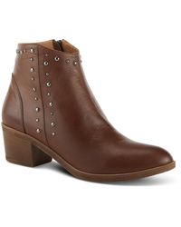 Spring Step - Azura Wildwest Leather Western Bootie - Lyst