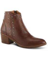Spring Step - Azura Wildwest Leather Western Bootie - Lyst
