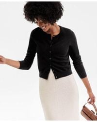 Charter Club - 100 Cashmere Crewneck Cardigan Pxs Xxl Macys Exclusive - Lyst