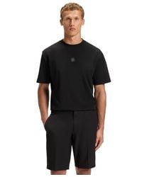 BOSS - Boss By Double B Monogram Cotton-jersey T-shirt - Lyst