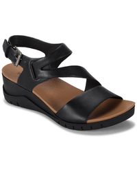 BareTraps Synthetic Cadylyn Wedge Sandals in Navy Blue (Blue) - Lyst