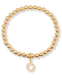 Brook and York - Gold Plated Makenna Initial Bracelet - Lyst