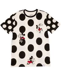 Loungefly - Mickey Friends Minnie Mouse Rocks The Dots T-shirt - Lyst