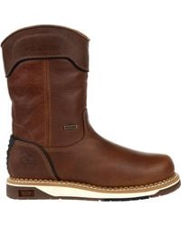 Georgia Boot - Amp Lt Wedge Waterproof Pull On Work Boot - Lyst