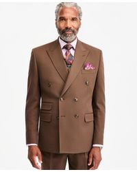 Tayion Collection - Classic-fit Medium Brown Suit Separate Double-breasted Jacket - Lyst