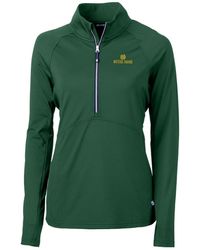 Cutter & Buck - Green Notre Dame Fighting Irish Adapt Eco Knit Half-zip Pullover Jacket - Lyst