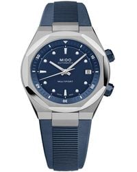 MIDO - Multifort 8 Rubber Swiss Automatic Watch - Lyst
