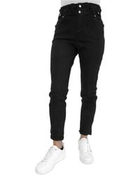Almost Famous Juniors' High-rise Paperbag Jeans - Black