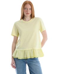 Wilt - Short Sleeve Mixed Media Tee - Lyst