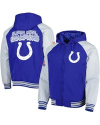G-III 4Her by Carl Banks - Indianapolis Colts Defender Raglan Full-zip Hoodie Varsity Jacket - Lyst