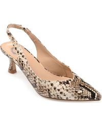 Journee Collection - Mikoa Slingback Pointed Toe Heels - Lyst