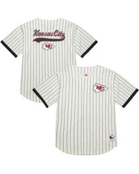 Mitchell & Ness - Kansas City Chiefs Final Seconds Vintage Logo Mesh Button-up Shirt - Lyst