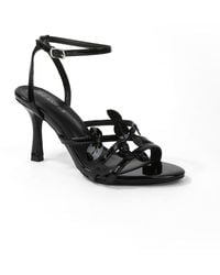 BERNESS - Hayden Petal Upper Ankle Strap Stiletto Heel Sandals - Lyst
