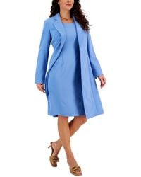 Le Suit - Topper Coat & Sheath Dress, Regular And Petite Sizes - Lyst