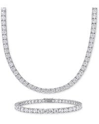 Macy's - 2-pc. Set Lab-grown Blue Sapphire (23-3/4 Ct. T.w. - Lyst