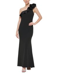 Jessica Howard - Rosette One-shoulder Gown - Lyst