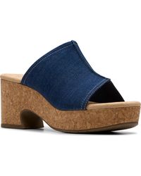 Clarks - Collection Nerisa Vine Wedge Sandals - Lyst