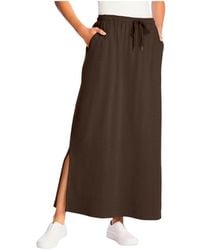 Woman Within - Within Sport Knit Side-slit Skirt - Lyst
