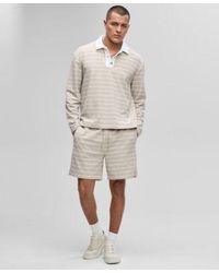 Mode Of One - Relaxed Fit Striped Terry Pullover Top Shorts Exclusively At Macys - Lyst