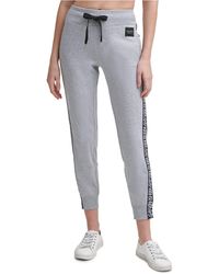 performance logo tape drawstring joggers