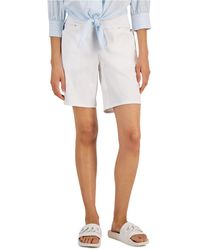 Mid Rise Pockets Casual Shorts 