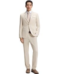 BOSS - Boss By Micro-patterned 2-piece Slim-fit Suit - Lyst