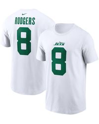 Nike - Aaron Rodgers New York Jets Legacy Player Name And Number T-shirt - Lyst