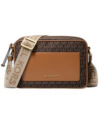 Michael Kors - Michael Jet Set Logo East West Nylon Crossbody - Lyst