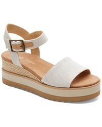TOMS - Diana Platform Wedge Sandals - Lyst