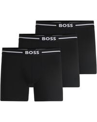 BOSS - 3-pack Bold Logo Boxer Briefs Underwear - Lyst