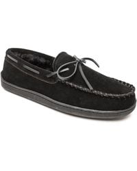 Minnetonka - Pile Lined Hardsole Slippers - Lyst