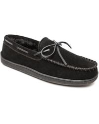 Minnetonka - Pile Lined Hardsole Slippers - Lyst