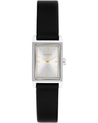 Calvin Klein - Ck Light Black Leather Strap Watch - Lyst