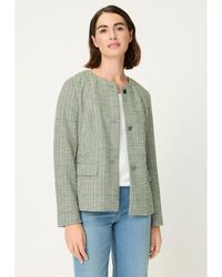 Olsen - Collarless Jacket - Lyst