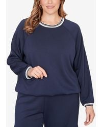 Ruby Rd. - Plus Size Ultra Knit Bubble Hem Pullover Top - Lyst
