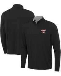 Antigua - Washington Nationals Content Quarter-zip Sweatshirt - Lyst