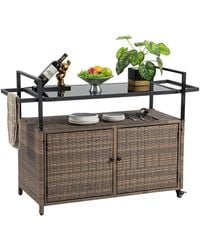 Mondawe - Rattan Bar Cart - Lyst