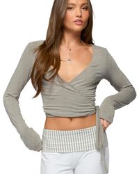 Edikted - Malenna Wrap Top - Lyst