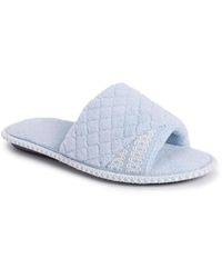 Muk Luks - Sally Open Toe Scuff Slipper - Lyst