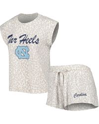 Concepts Sport - North Carolina Tar Heels Montana T-shirt And Shorts Sleep Set - Lyst