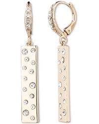 Givenchy - Gold-tone Crystal Scattered Linear Drop Earrings - Lyst